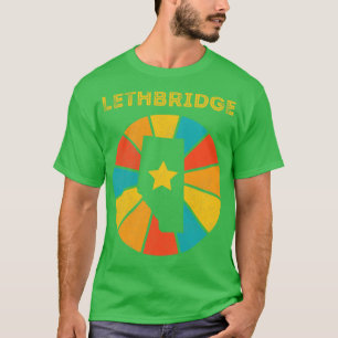 Lethbridge Alberta Canada Vintage Distressed Souve T-Shirt