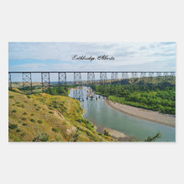 Lethbridge Railway Icon Rectangular Sticker
