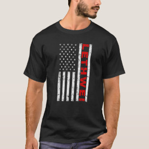 Lethwei Fighter USA Flag Lethwei Burmese Boxing T-Shirt