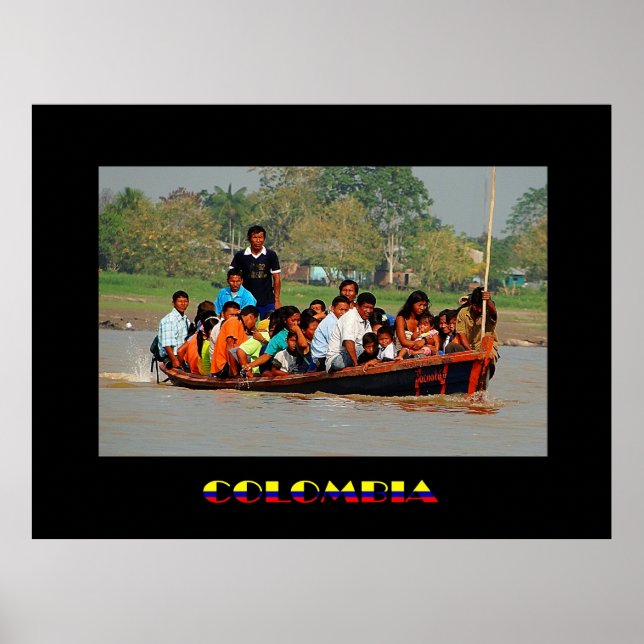 Leticia Colombia Travel Poster (Front)