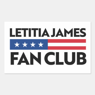 Letitia James Fan Club Rectangular Sticker
