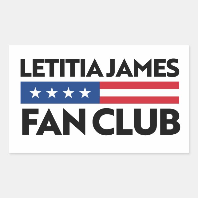 Letitia James Fan Club Rectangular Sticker (Front)