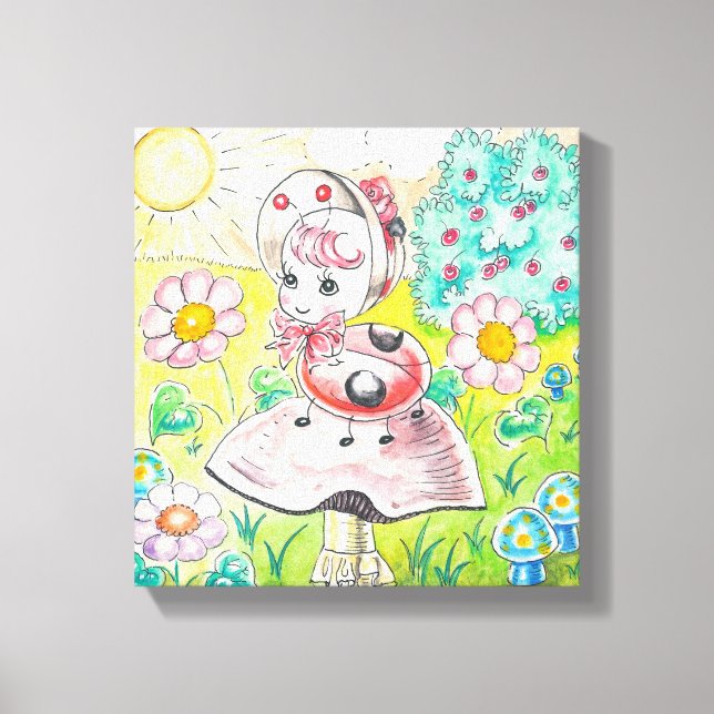 Letitia Ladybug Canvas Print (Front)
