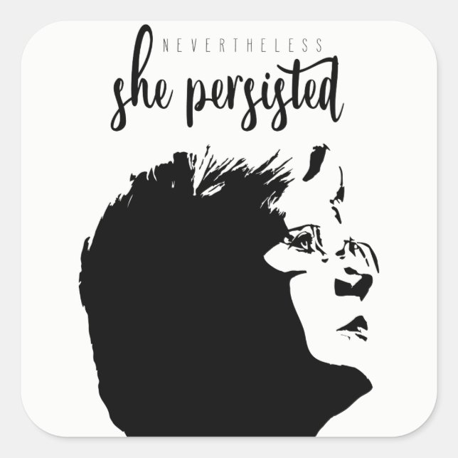 #LetLizSpeak "Nevertheless She Persisted" Stickers (Front)