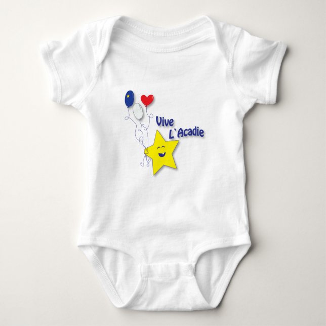 l'étoile acadienne baby bodysuit (Front)