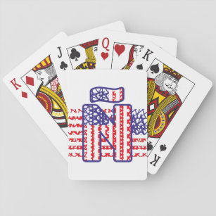 LETRA INICIAL Ñ LAS ESTRELLAS de USA/EEUU Playing Cards