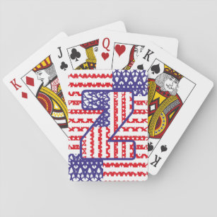 LETRA INICIAL Z LAS ESTRELLAS de USA/EEUU Playing Cards