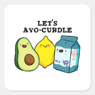 Let's Avo-Curdle Funny Food Pun Sticker