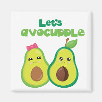 Let's Avocuddle Avocado Cute Love Couplet
