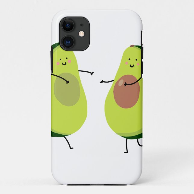 LET'S AVOCUDDLE, AVOCADO DESIGN Case-Mate iPhone CASE (Back)