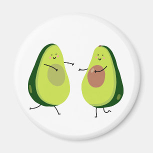 LET'S AVOCUDDLE, AVOCADO DESIGN MAGNET