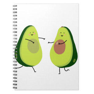 LET'S AVOCUDDLE, AVOCADO DESIGN SPIRAL NOTEBOOK