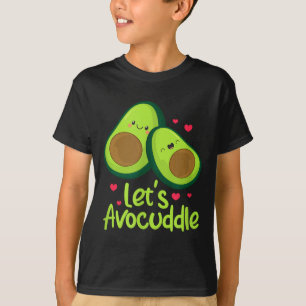 Lets Avocuddle Cute Avocado Couple Valentines Day T-Shirt