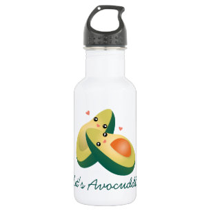 Let's Avocuddle Funny Cute Avocados Pun Humour 532 Ml Water Bottle