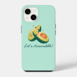 Let's Avocuddle Funny Cute Avocados Pun Humour iPhone 14 Case