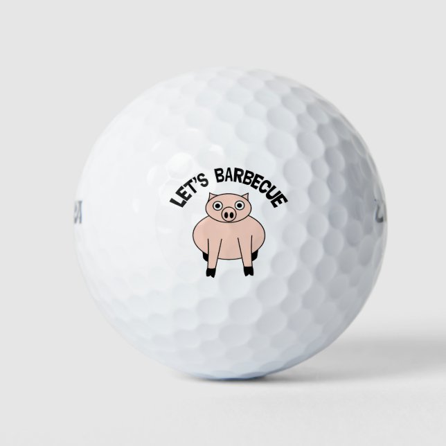 Let's Barbecue  Golf Balls (Front)