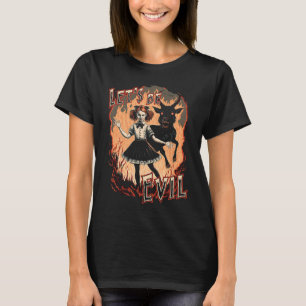 Let's Be Evil Goth Girl And Satanic Goat Dance In  T-Shirt
