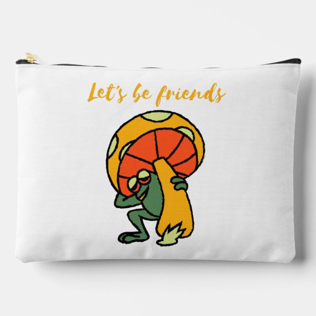let's be friends accessory pouch (Front)