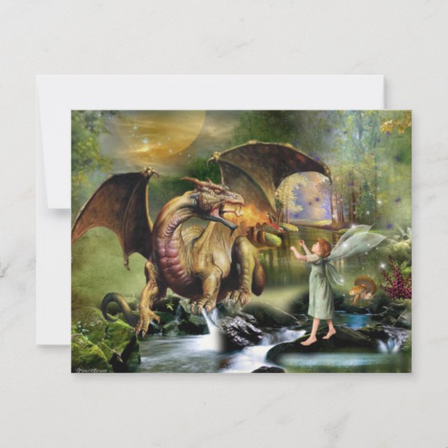Lets Be Friends Dragon Card (Front)