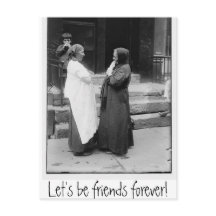 Let's Be Friends Forever Postcard
