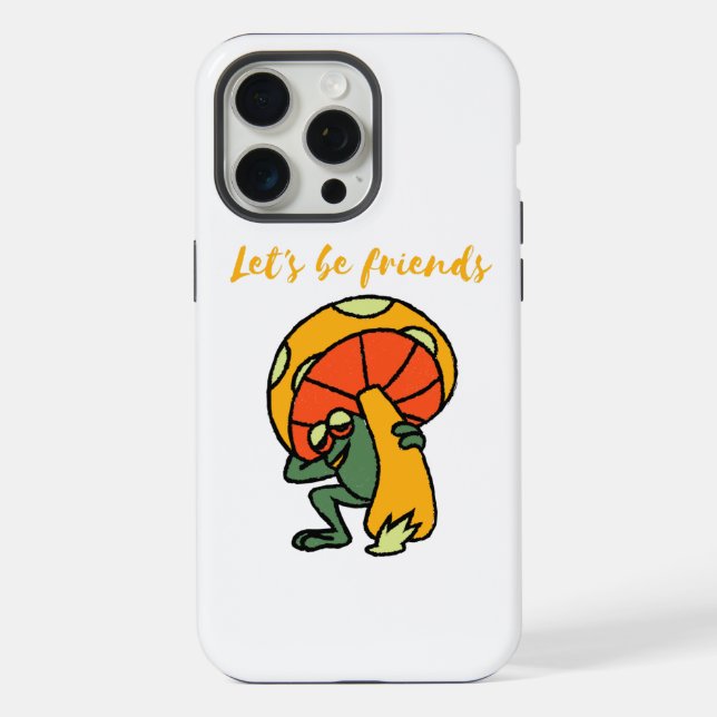 let's be friends iPhone case (Back)