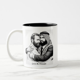 Let's Be Friends Jewish Arab Friendship Mug