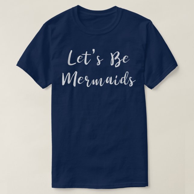 Lets Be Mermaids Tanks Women Funny Gift Summer  (Design Front)