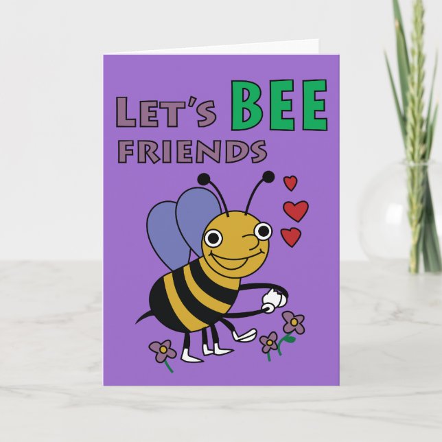 Let's Bee Friends Card (Front)