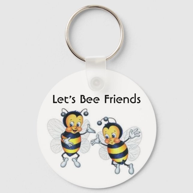 Let's Bee Friends Key Ring (Front)