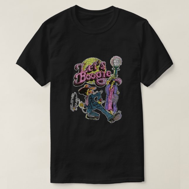 Let's Boogie Baseball ¾ Sleeve T-Shirt (Design Front)