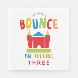 Let's Bounce Birthday Party Napkins