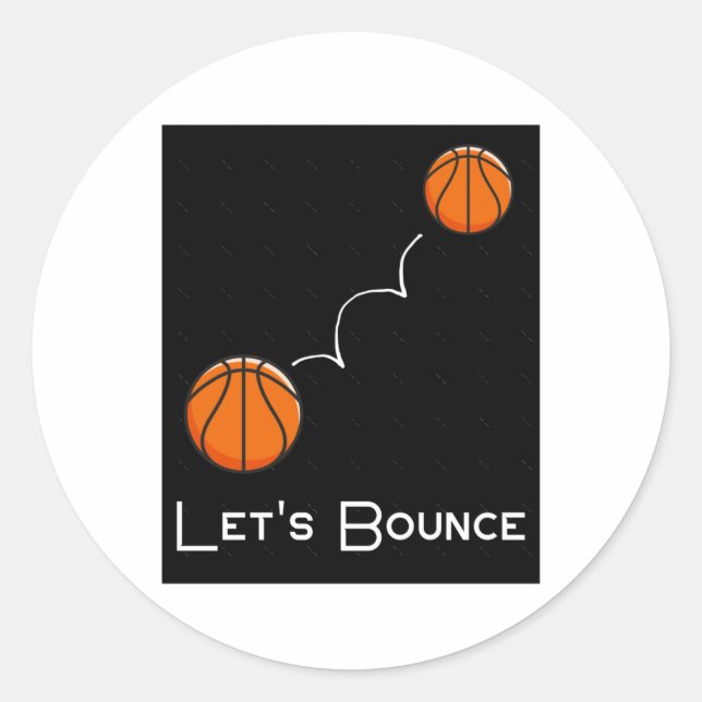 Let's Bounce  Classic Round Sticker (Front)