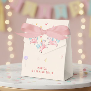 Let's bounce jumping unicorns kids birthday favour box