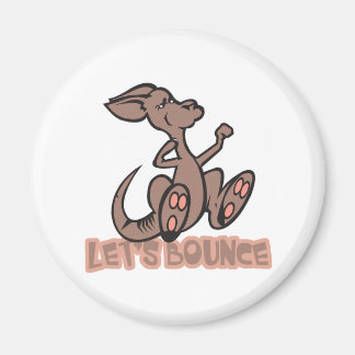 Lets Bounce Kangaroo Magnet
