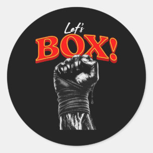 Let's Box  Classic Round Sticker