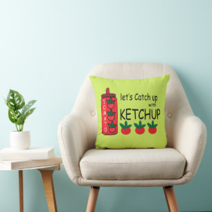 Lets Catch Up With Ketchup Cushion