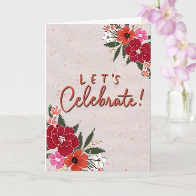 Let's Celebrate  Card (Orchid)