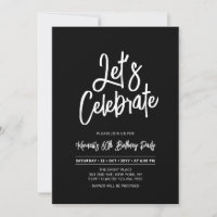 Let's Celebrate | Chic Script 60th Birthday Party
