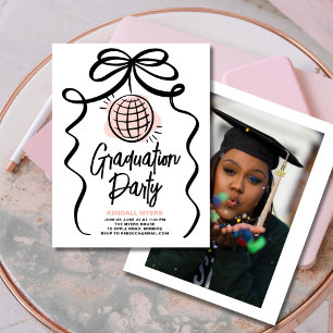 Let's Celebrate Grad Party with Photo Invitation