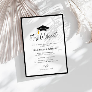 Let's celebrate graduation party invitation