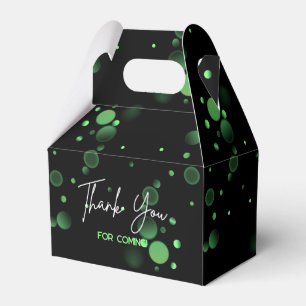 Let's Celebrate Green Bokeh Gradient Birthday Favour Box