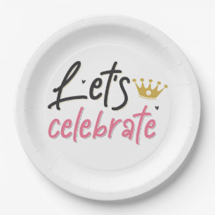 Let's Celebrate Paper Plate