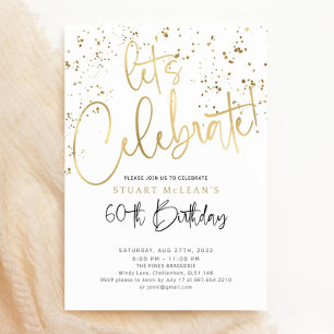 Let's Celebrate Party Invitation Printable Birthda