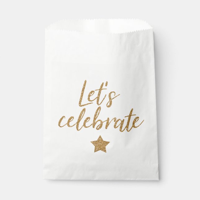 Let's celebrate! Simple bigger Favour Bags (Front)