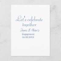 Let's celebrate together engagement party namdate 
