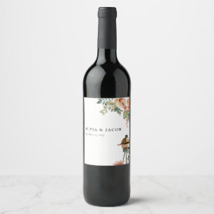 Let's Celebrate with BBQ Couples Shower Wine Label