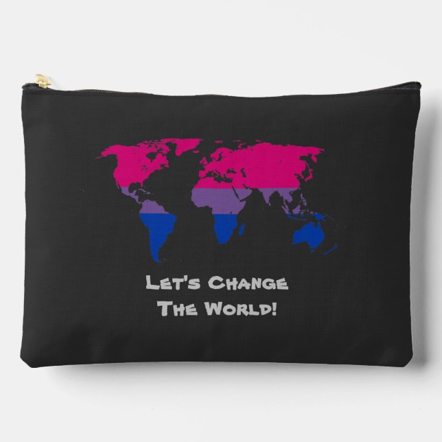 Let's Change the World  Accessory Pouch (Front)