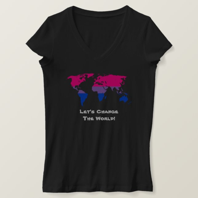 Let's Change the World T-Shirt (Design Front)