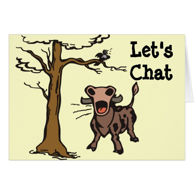 Let's Chat Cow (Front Horizontal)