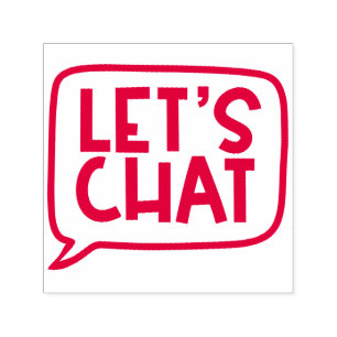 Let's Chat Teacher Stamp